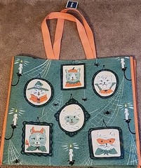 Marshalls – Cute Halloween Cat Portraits – Large Reusable Shopping Tote Eco Bag