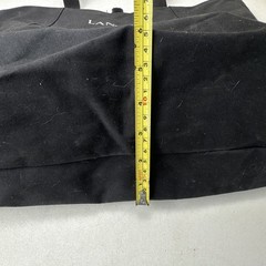 LANCOME Tote Bag Black + Waterproof Beach Blue Stripe Vintage Reusable Shopping