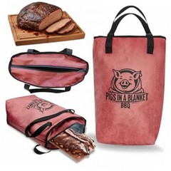 BBQ Blanket for Resting Meat (18in). Washable Insulated BBQ 18 inch Burgundy