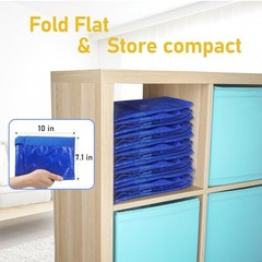 Extra Large Moving Bags with Zippers & Carrying Handles, 8 Pack Blue-24 Gallon