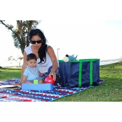 [2 Pack] CleverMade SnapBasket X-Large 40L 10.5Gal Collapsible Shopping Tote XL