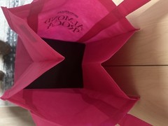 New Reusable Brown&Haley Almond Roca Shopping Bag Hot Pink MEDIUM SIZE Foldable