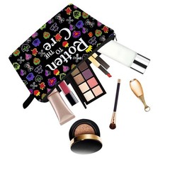 YULUENZE Black Villain Makeup Bag Witchy Fans Rotten Descendants 07