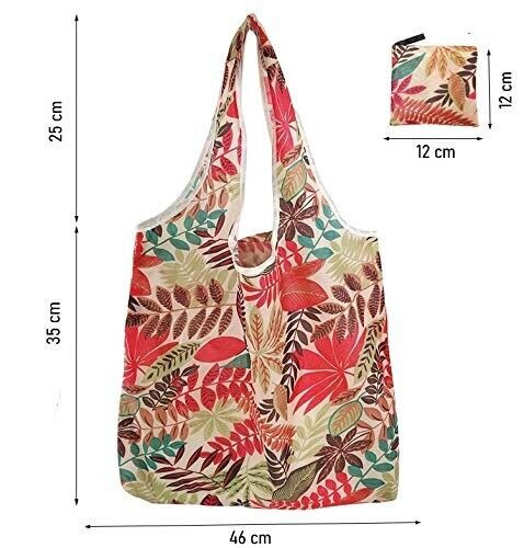 Designer Reusable and Foldable Shopping Bag-1 pcs