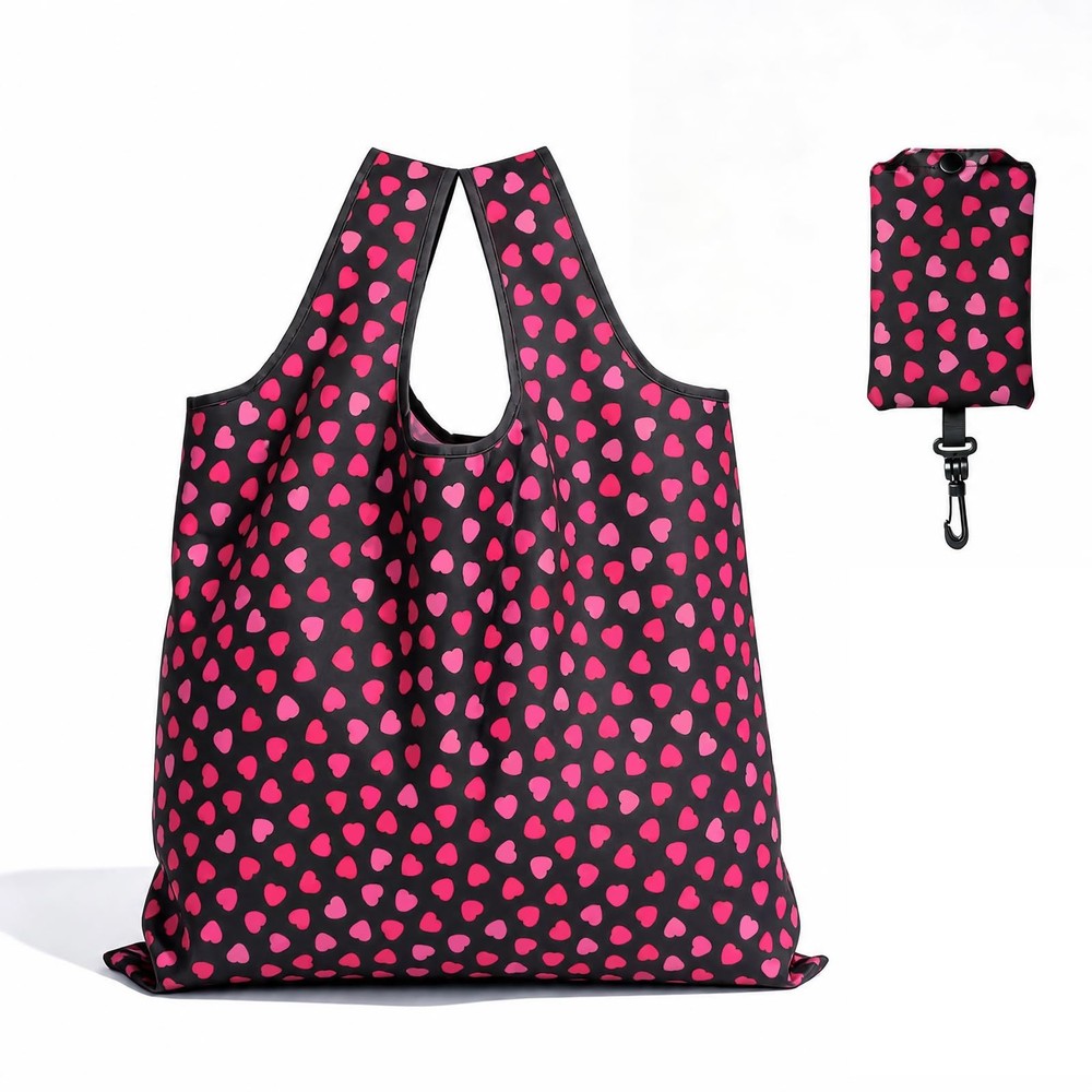1 Pack Reusable Shopping Bags Foldable Heavy Duty Large Grocery Tote Bag Flor…
