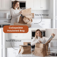 Reusable Insulated Grocery Bag – Leak Proof, X Large Cooler Bag – Insulated Shop