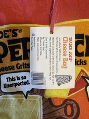 TRADER JOE’S Canvas Reusable Shopping Tote Bag “Cheese Experience”🧀 NEW