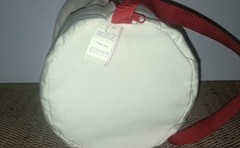 Christmas Reindeer Canvas Tote Bag – Reusable Round Duffle Bag