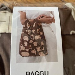 BAGGU Baby Eco Bag (Coffee Pattern, Japan Exclusive, 100% Recycled Nylon)