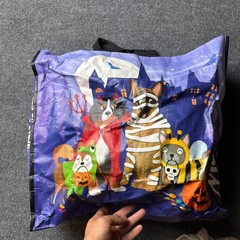 Marshalls Halloween Reusable Shopping Bag Large Dogs Costume 18.5×15.5×7.5