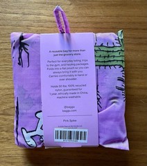 BAGGU SNOOPY CACTUS Purple Pink Uncle Spike Peanuts Standard Reuseable Bag New