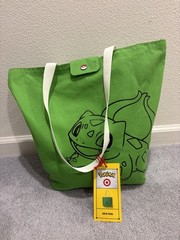 🍃Pokemon x Target BULBASAUR All-in Tote Green Bag 30th Anniversary – NEW W/ TAG