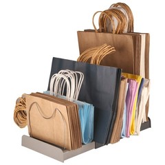 Adjustable Shopping Bag Organizer Folded Cloth Paper Lunch Gift Storage Rack