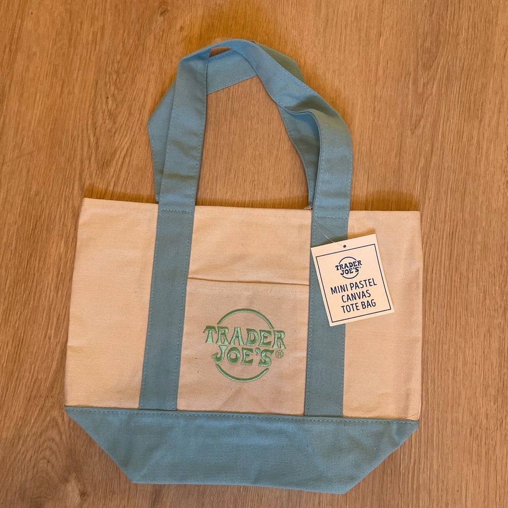 Trader Joe’s Mini Tote Bag Blue
