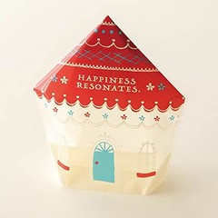 HEADS HHO-OSB2 Stand Bags Made in Japan 16 x 21 x 7 cm Red 50 count Happiness