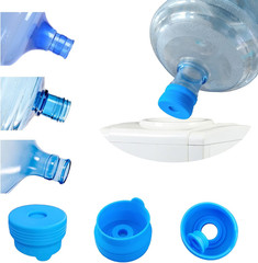 3 Pack Reusable 3 & 5 Gallon Water Jug Cap, Upgrade Silicone Reusable Replacemen