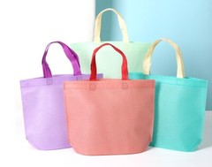 100 Non-Woven Reusable Shopping Tote Bags, Travel Party Tote Bags – 100 Bags