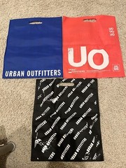 Lot of 3 Urban Outfitters Shopping canvas bag, Pre-owned