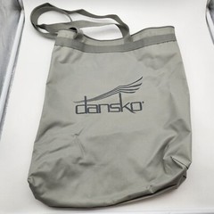 Dansko Logo Tote Shoe Bag Gray Workout Double Handles 16″x13″x4″