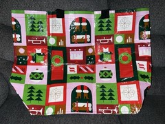 IKEA Vinterfint Christmas Tote Reuseable Shopping Bag 36L 10 Gal