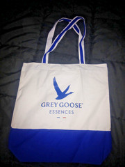 GREY GOOSE Essences Reusable Cloth Tote 15″ x 15″ Inside Pocket