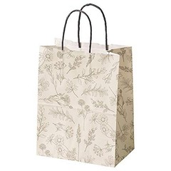HEADS BEP-3P Paper Bags Made in Japan White 22 x 29 x 14 cm 50 count for Carry