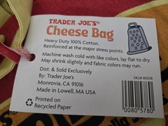 EXTREMELY RARE Trader Joe’s Medium Canvas Cheese Experience Tote Limited Edition