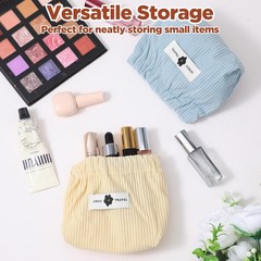 Afcabakila 10 Pcs Corduroy Pink, Fresh Green, Apricot, Cream White, Blue
