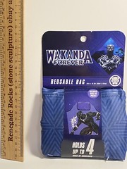 Marvel Black Panther Wakanda Forever Reusable Bag Carrying Groceries Tote
