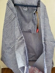 LEVI’S REUSABLE BAG RED WHITE & BLUE STRIPED Size 16 3/4 in. x 16 in. x 5 in