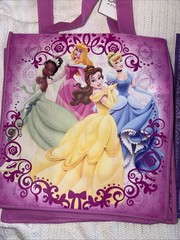 Disney Princess Pink Tinker Bell Reusable Gift Tote Bag – NWT Tiana Belle Aurora