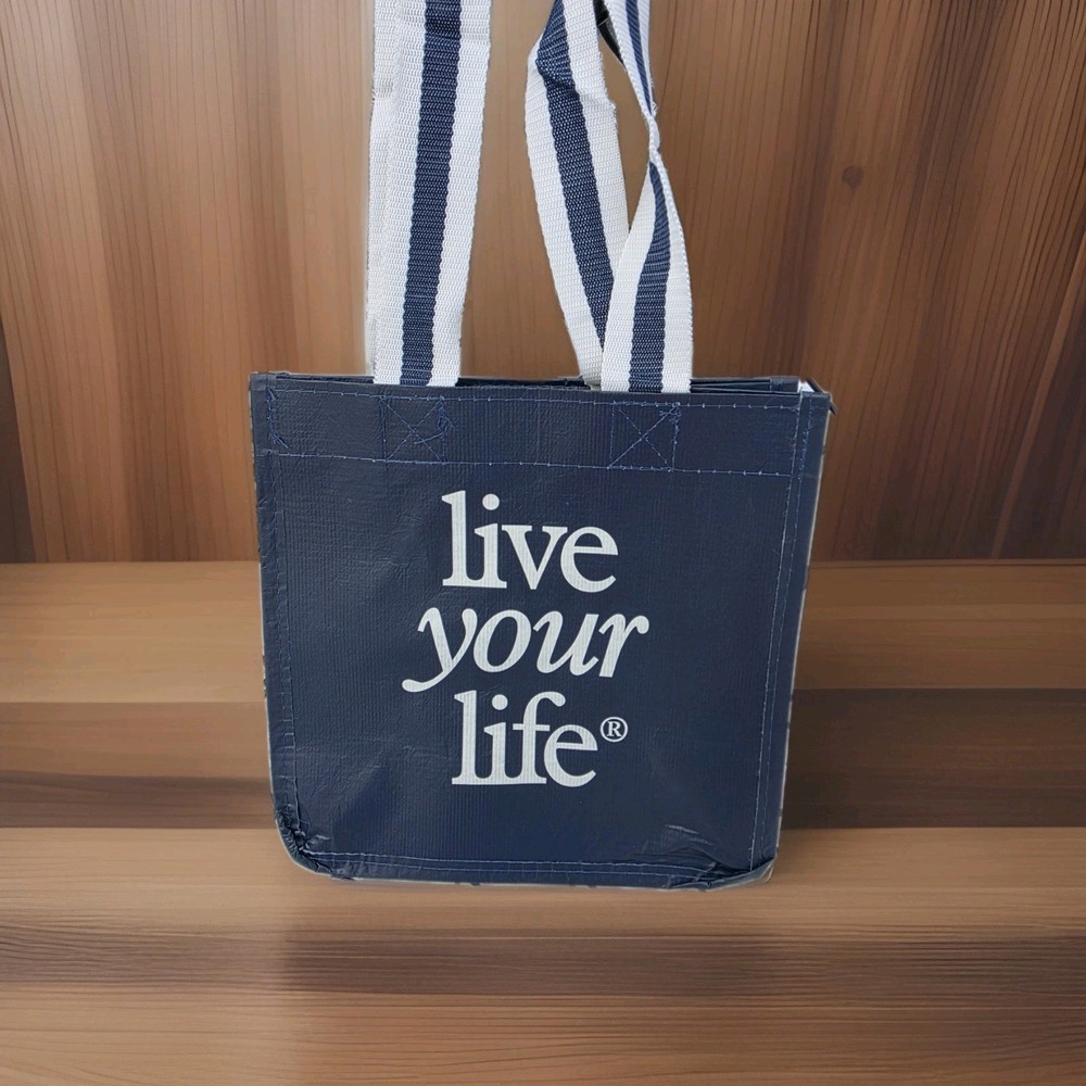 American Eagle Reusable Shopping Bag Dark Blue & White Polropylene Modern