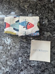 Ulster Weavers Roll-up Packable Aquarium Shopping Bag With Fish Design -NWT