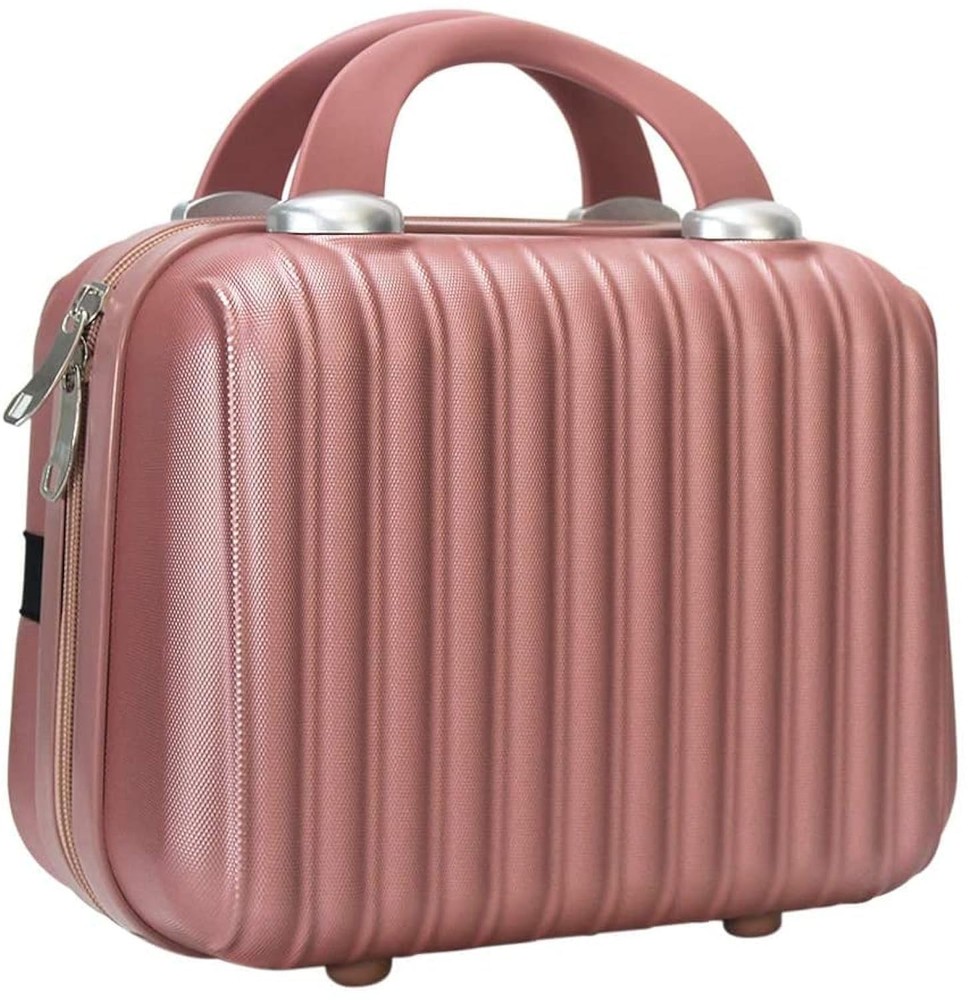 JZRTravel 11 inch Hard Shell Cosmetic Case Makeup Travel 11 Inch, RoseGold