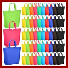50 Pack Reusable Grocery Bags Large Foldable Shopping Totes With Handles Bulk