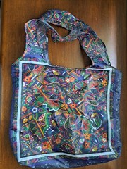 Johnny Was Colorful Reusable Lightweight Grocery Shopping Travel Tote Bag