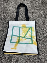 Barnes & Noble Attack on Titan Medium Reusable Tote Bag Yellow Graphic Print