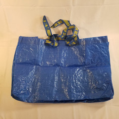 Lot of 3 IKEA Frakta Reusable Blue Laundry Travel Large Storage Bag