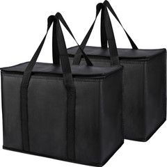 1-Pack Insulated Reusable Grocery Shopping Bags, X-Large Picnic Cooler Bag with
