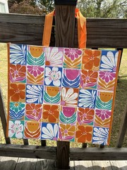 REUSABLE SHOPPING TRAVEL TOTE BAG FLORAL🦋 ECO FRIENDLY 🌸NEW
