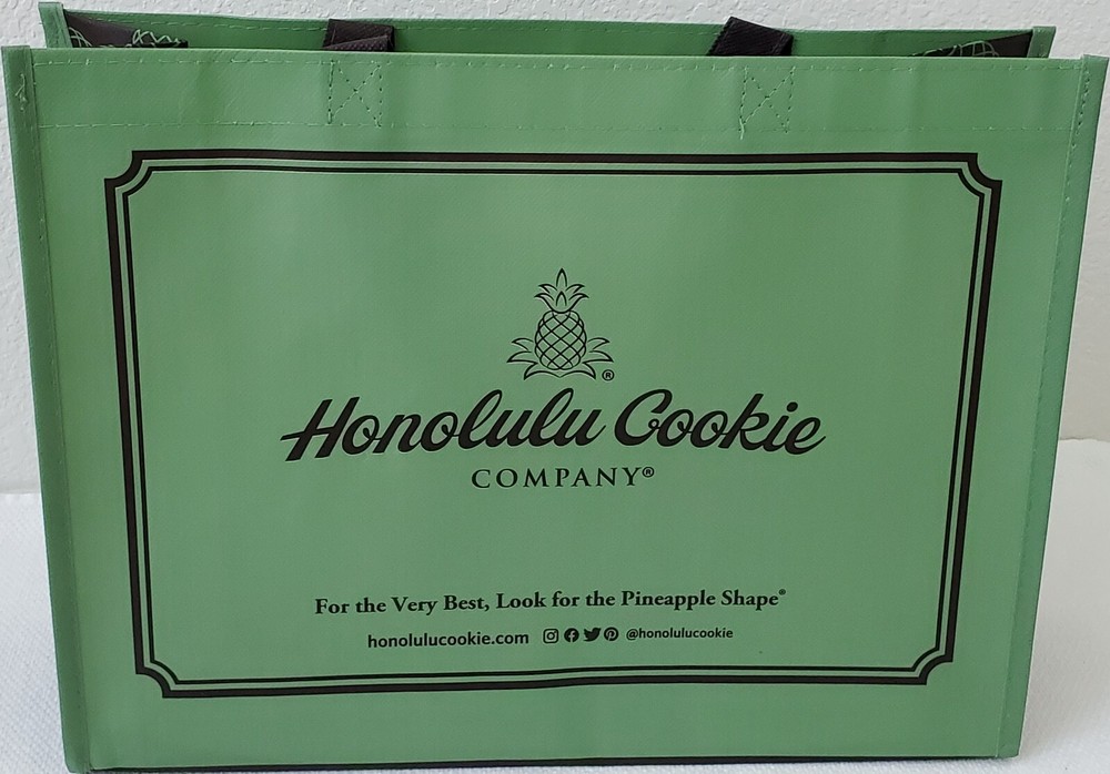 Honolulu Cookie Company – Reusable Shopping Tote/Bag, 15.25″ x 11.5″ x 4.5″