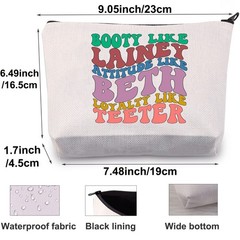 BWWKTOP Lainey Fans Cosmetic Makeup Bag TV Show Inspired Gifts Booty Like