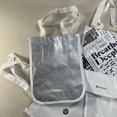 Lululemon Lot Of 30 Reusable Shopping Bags Various Colors & Size