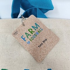 Marks Spencer Farm to Foodhall Bee Cherry Tote Bag Cotton M&S Food Green New