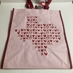 HEB Texas XO Tote Bag Love Kiss Heart Pink Red Destination Holiday 2025 New