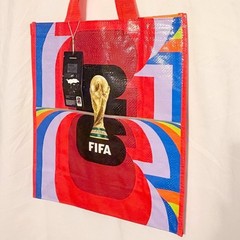 FIFA World Cup 2026 Official Licensed Reusable Tote Bag Red Multi Color New