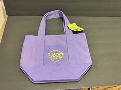 Trader Joe’s Halloween Mini Tote Bag 13 x 11 Inches Set Of 2 Lavender/Black New