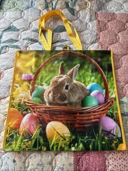 Kohls Easter Bunny reusable shopping bag tote