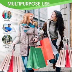 Grocery Bag Carrier, Shopping Bag Holder Handle Carrier, 2 Pack Heavy Duty6268
