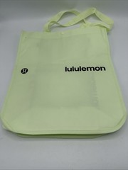 lululemon Large Lime Green Shopping Bag 16.5”x 14” X 6.5”